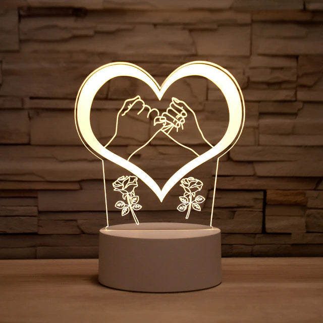 3D Cupid Love Lamps