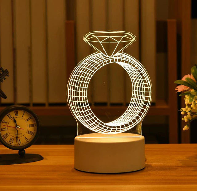3D Cupid Love Lamps