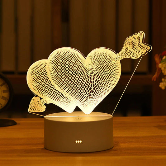 3D Cupid Love Lamps